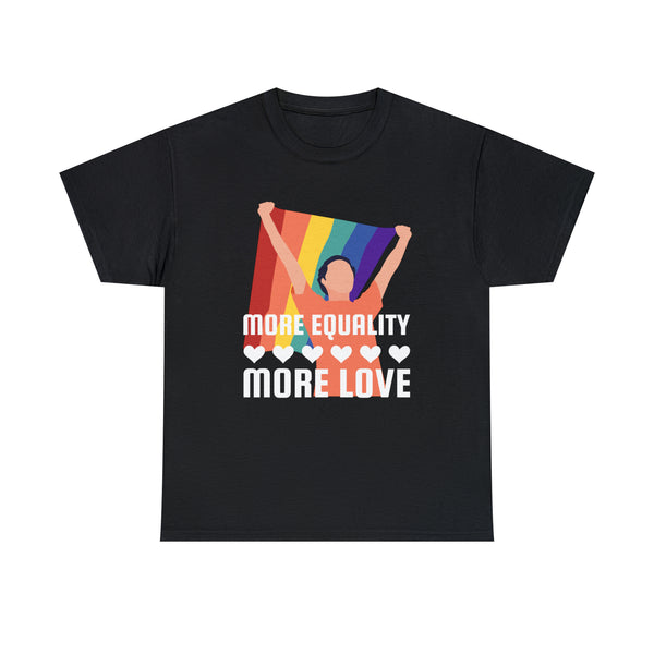 LGBT More Equality More Love Bisexual Transgender Queer Plus Size Tops for Women