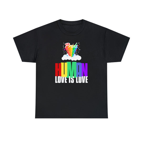 LGBT Human Rainbow Shirt Gay Lesbian Pride Shirt Rainbow Tshirts Shirts for Women Plus Size