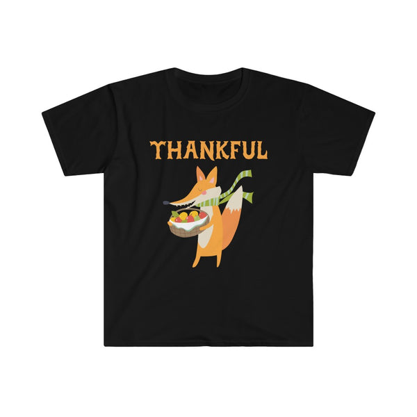 Mens Thanksgiving Shirt Cool Fox Shirt Fall Shirt Thankful Shirts for Men Funny Thanksgiving Shirts