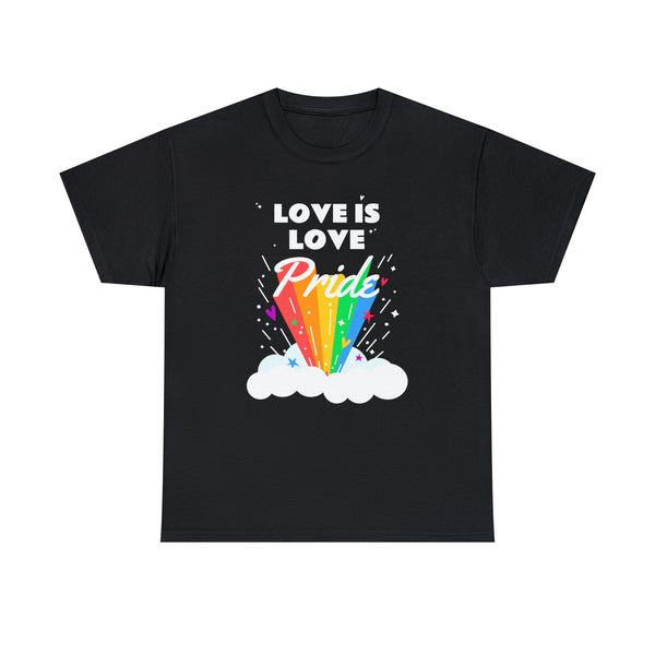 Love is Love Gay LGBTQ Flag Gay Lesbian Pride Month Rainbow Plus Size Tops for Women