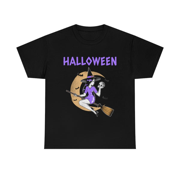 Sexy Witch Shirt Halloween Shirts Women Plus Size Cute Witch Halloween Costumes for Plus Size Women