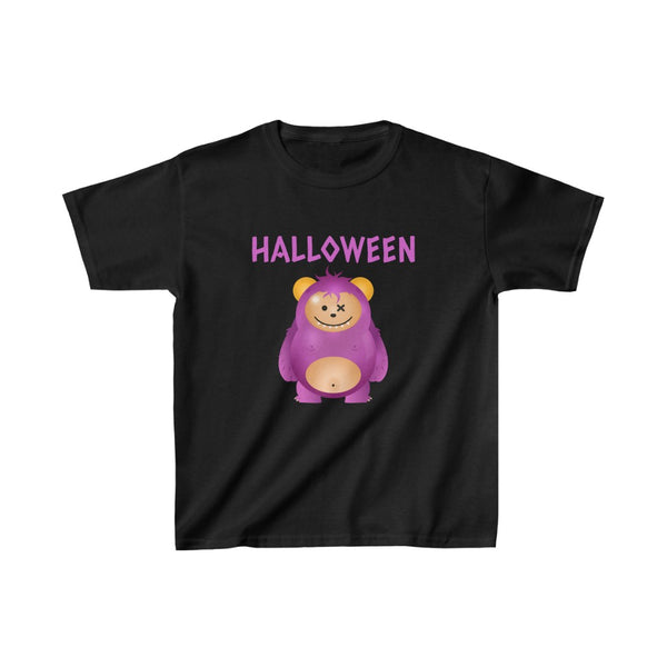 Funny Halloween Shirts for Boys Gifts Purple Monster Halloween Tshirts Boys Halloween Shirts for Kids