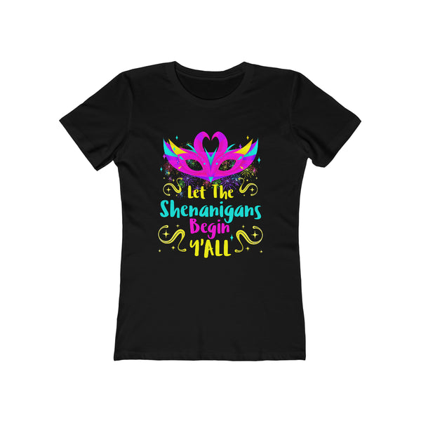 Funny Mardi Gras Shirts for Women Let The Shenanigans Begin Yall New Orleans Mardi Gras Outfit for Women