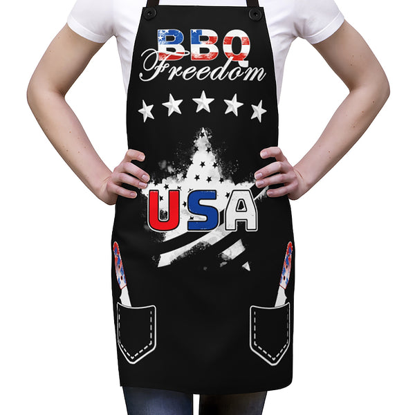 USA Chef Apron 4th of July BBQ Aprons for Women & Men American BBQ Apron Patriotic Grilling Gifts for Men