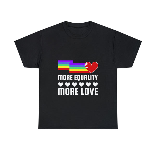 LGBT More Equality More Love LGBTQ Lesbian Gay Pride Plus Size Shirts for Women