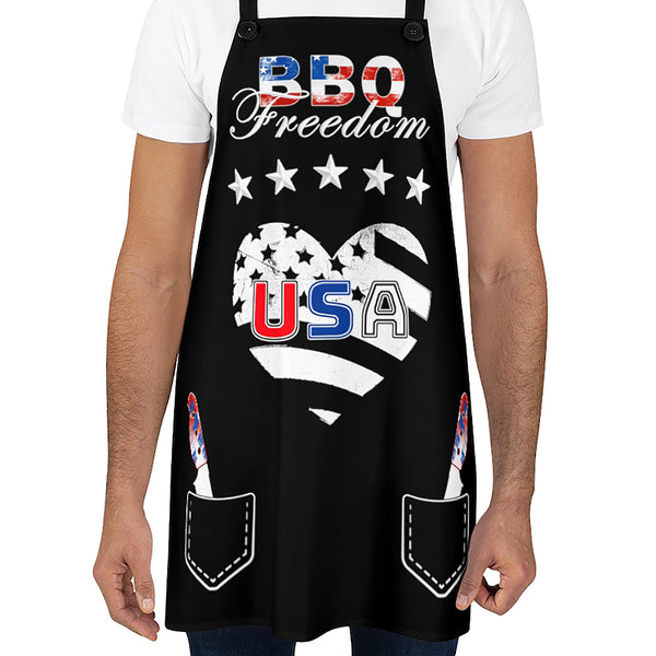 4th of July BBQ Aprons for Men & Women American BBQ Apron Love Chef Apron Patriotic Grilling Gifts for Men