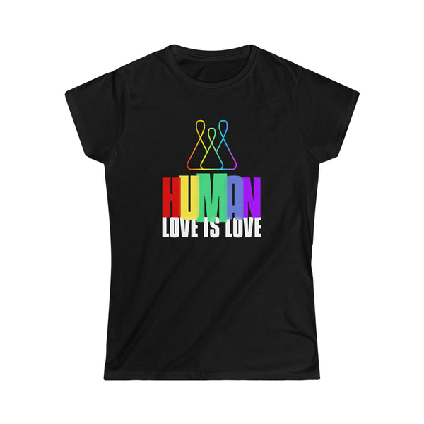 LGBT Human Rainbow Shirt Women Men Gay Pride Shirt Rainbow Women Tops