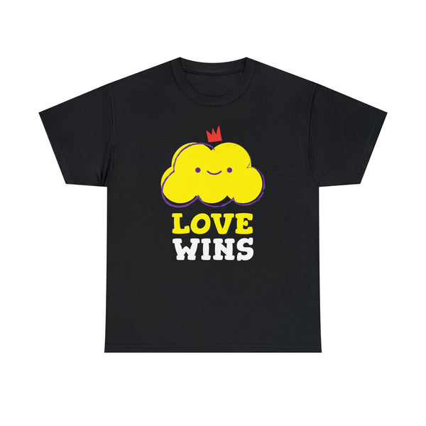 Love Wins LGBT Love Live Be Happy Love Print LGBT Equality Tshirts Shirts for Women Plus Size