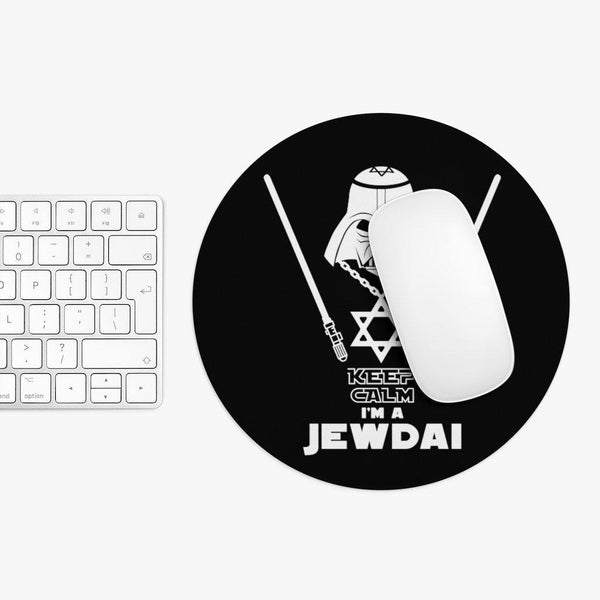 Jewdai Star Wars Mousepad - Jewish Gifts for Boys Girls Men Women - Bar Mitzvah Gifts - Bat Mitzvah Gifts - Hanukkah Gifts - Fire Fit Designs