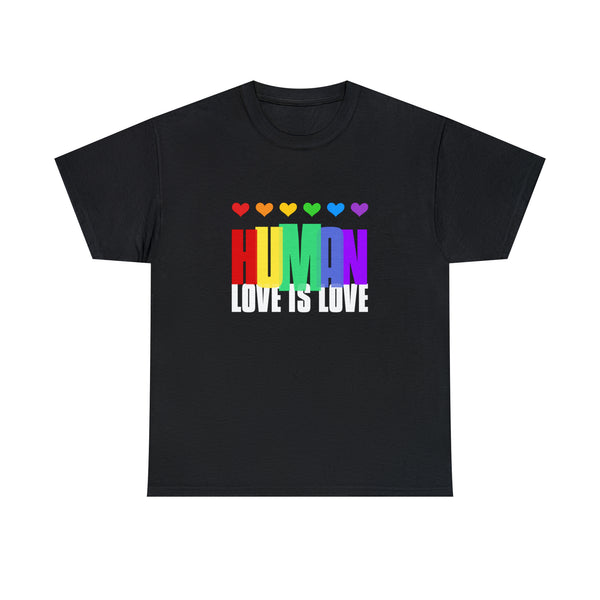 Pride Shirt HUMAN LGBT Flag Gay Pride Month Rainbow Lesbian Tshirts Shirts for Women Plus Size