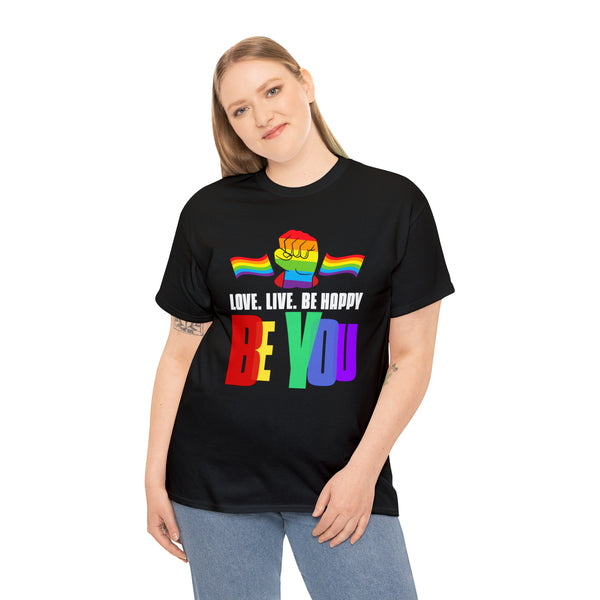 Be You LGBT Flag Gay Pride Month Transgender Rainbow Lesbian Plus Size Clothing for Women