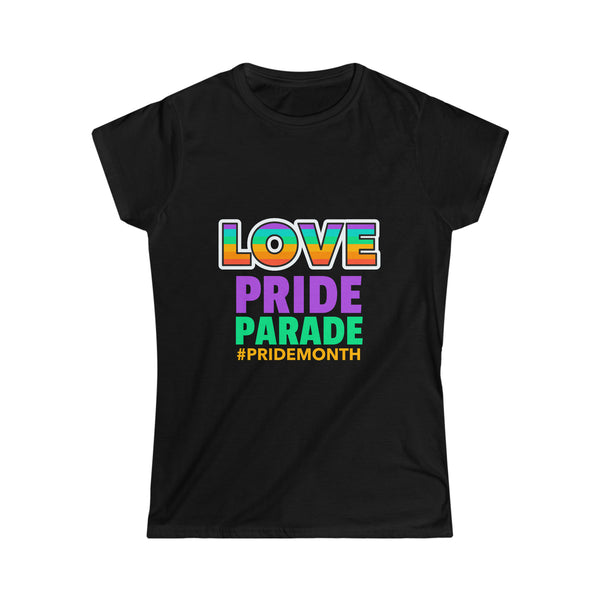 Pride Parade Shirt LGBT Pride Shirt Rainbow Graphic Tees Gay Shirts for Women