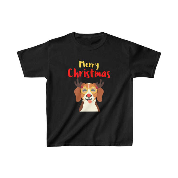 Funny Dog Reindeer Kids Christmas Shirts for Boys Christmas Shirt for Kids Christmas Shirt Christmas Gift