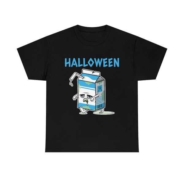 Mad Milk Halloween Shirts for Women Plus Size 1X 2X 3X 4X 5X Spooky Food Plus Size Halloween Costumes for Women
