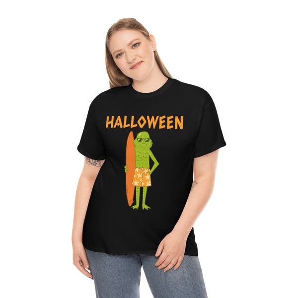 Monster Surfer Funny Halloween T Shirts for Women Plus Size 1X 2X 3X 4X 5X Plus Size Halloween Costumes for Women