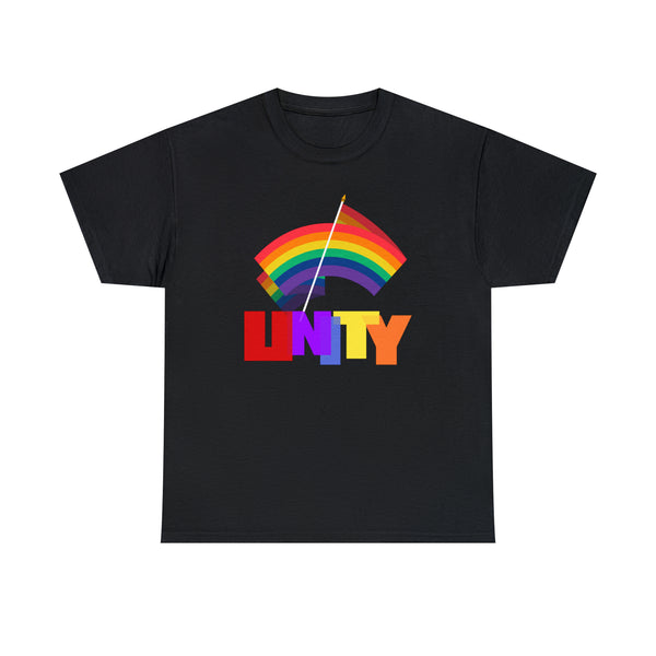 Unity LGBT Love Live Be Happy LGBT Flag Gay Pride Month Womens Plus Size Tops