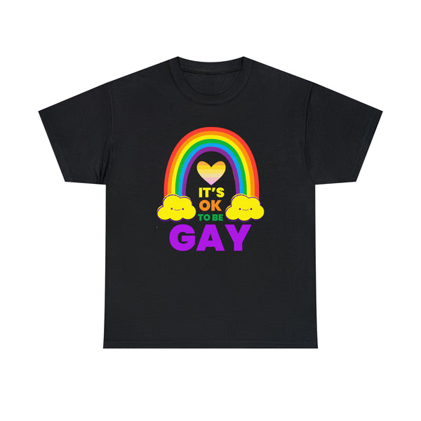 It's OK to Be Gay Gender Equality LGBTQ Pride Day Gay Rights Tshirts Shirts for Women Plus Size