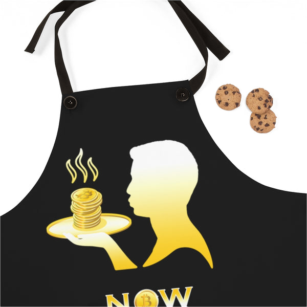 Bitcoin Apron for Men Crypto Apron BBQ Aprons for Men Chef Apron Funny Crypto Merch Grilling Gifts