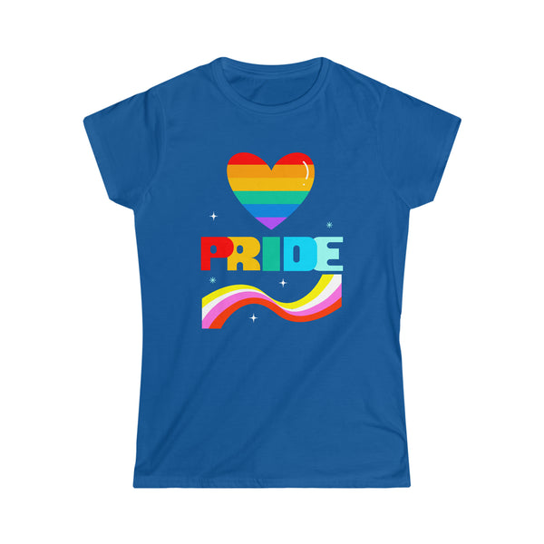 Pride Shirt LGBT Pride Rainbow Flag Gay Lesbian Pride Ally Women Tops