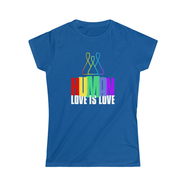 LGBT Human Rainbow Shirt Women Men Gay Pride Shirt Rainbow Women Tops