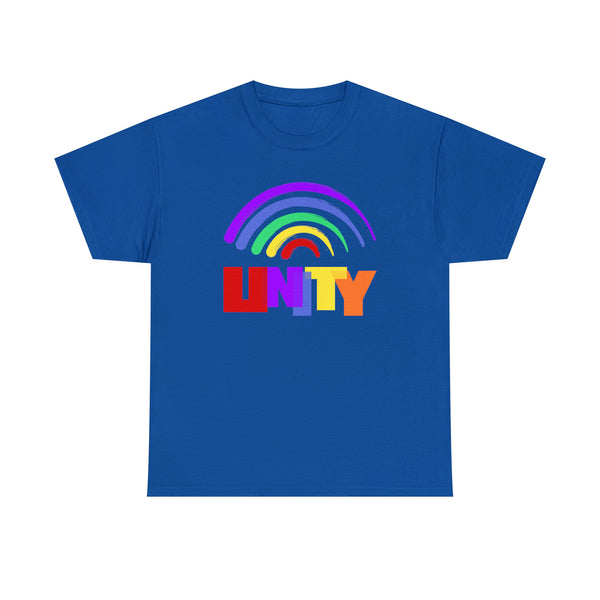 Unity Shirt LGBT Pride Rainbow Flag Gay Lesbian Pride Ally Plus Size Tops for Women