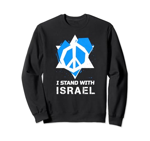 I Stand With Israel Jewish T-Shirt Israeli Flag Jewish Sweatshirt