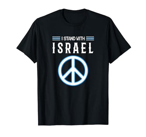 I Stand With Israel Jewish T-Shirt Israeli Flag Jewish T-Shirt