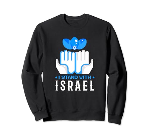 I Stand With Israel Jewish T-Shirt Israeli Flag Jewish Sweatshirt