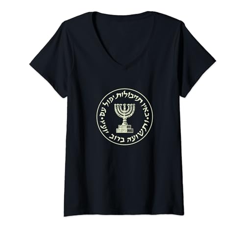 I Stand With Israel Jewish T-Shirt Israeli Flag Jewish V-Neck T-Shirt