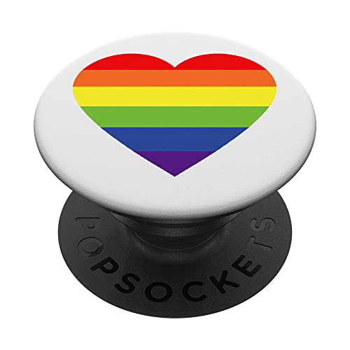 Rainbow PopSocket Heart Pride Pop Socket for Phone Rainbow PopSockets Standard PopGrip