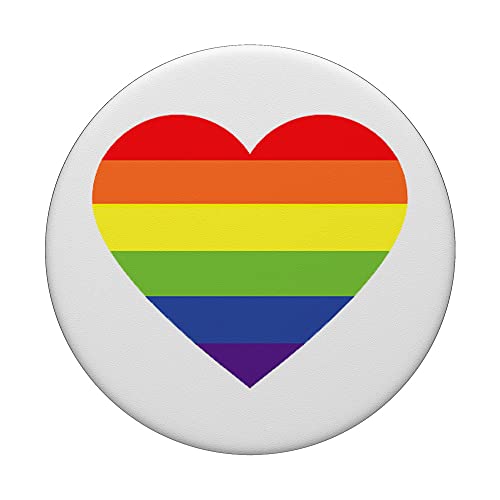 Rainbow PopSocket Heart Pride Pop Socket for Phone Rainbow PopSockets Standard PopGrip