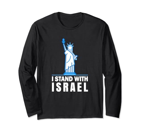 I Stand With Israel Jewish T-Shirt Israeli Flag Jewish Long Sleeve T-Shirt