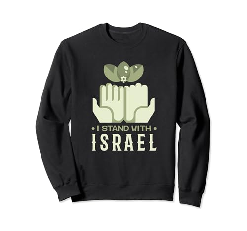 I Stand With Israel Jewish T-Shirt Israeli Flag Jewish Sweatshirt