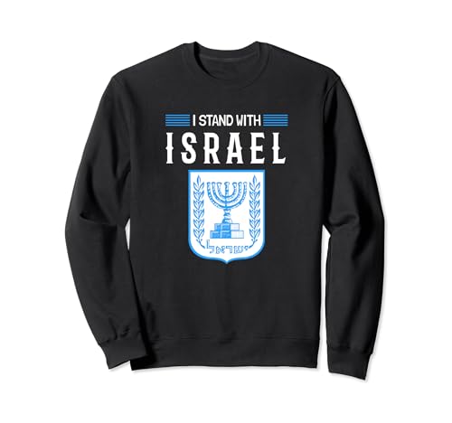 I Stand With Israel Jewish T-Shirt Israeli Flag Jewish Sweatshirt