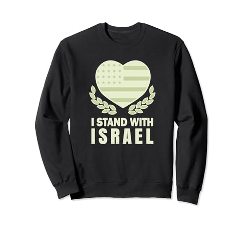 I Stand With Israel Jewish T-Shirt Israeli Flag Jewish Sweatshirt