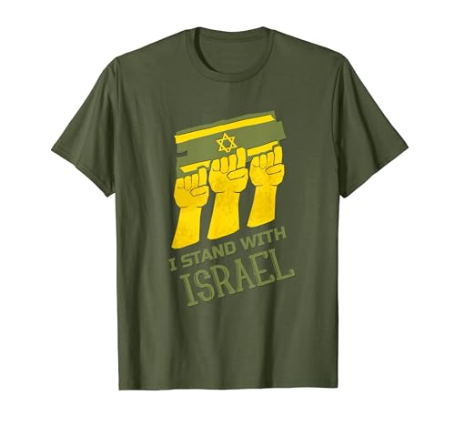 I Stand With Israel Israel Shirt Flag Patriotic Shirt Israel T-Shirt