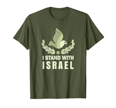 I Stand With Israel Jewish T-Shirt Israeli Peace Jewish T-Shirt