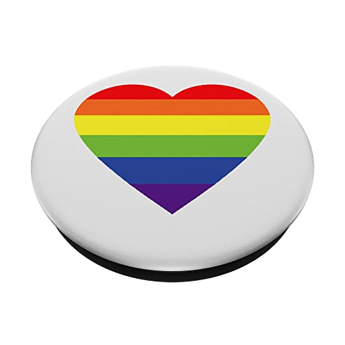 Rainbow PopSocket Heart Pride Pop Socket for Phone Rainbow PopSockets Standard PopGrip