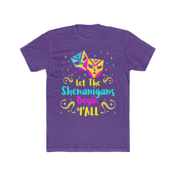 Funny Mardi Gras Shirt for Men Let The Shenanigans Begin Yall Mardi Gras Outfit for Men NOLA Shirt