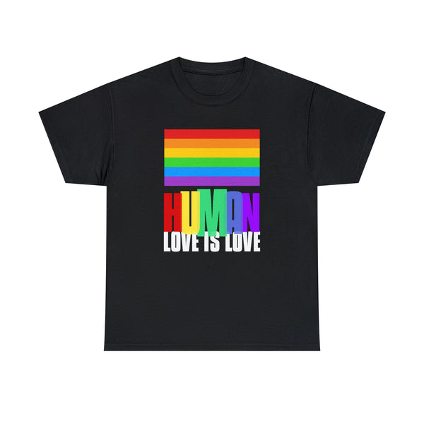 Human LGBT Rainbow Flag Lesbian Gay Pride Ally Tshirts Shirts for Women Plus Size