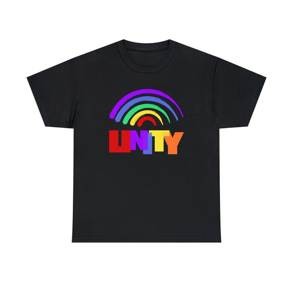 Unity Shirt LGBT Pride Rainbow Flag Gay Lesbian Pride Ally Plus Size Tops for Women