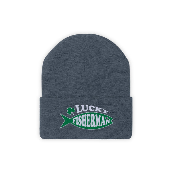Lucky Fisherman Beanie Winter Hats for Men Boys Cool Fishing Gifts Ice Fishing Gear Mens Christmas Gifts