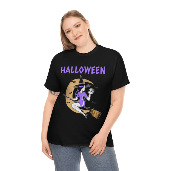 Sexy Witch Shirt Halloween Shirts Women Plus Size Cute Witch Halloween Costumes for Plus Size Women