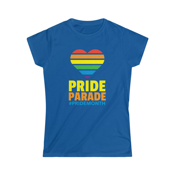 Pride Parade LGBTQ Pride Rainbow Flag Gay Lesbian Pride Ally Women Tops