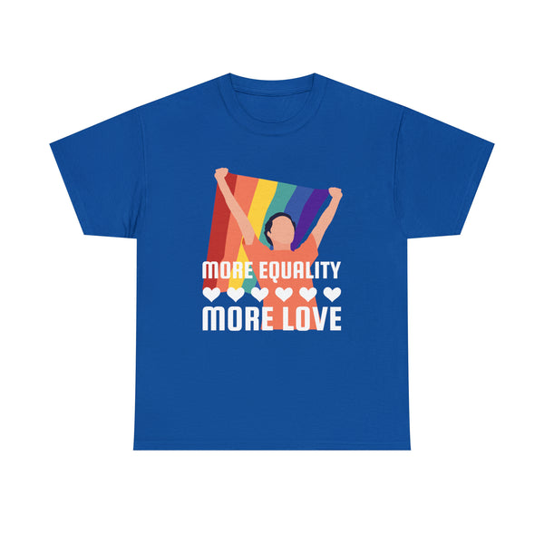 LGBT More Equality More Love Bisexual Transgender Queer Plus Size Tops for Women