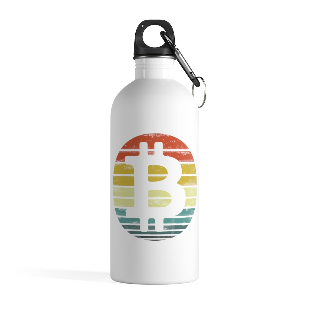 Bitcoin Merch Bitcoin Water Bottle Crypto Water Bottles Retro Bitcoin Logo Cryptocurrency Bitcoin Gift