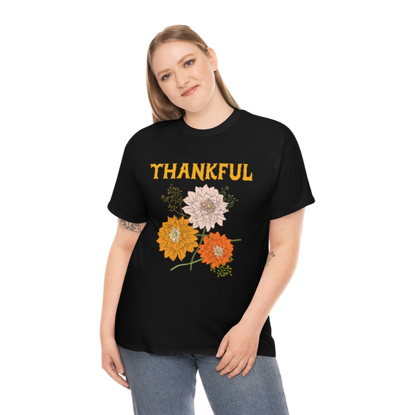 Plus Size Thanksgiving Shirts for Women Plus Size Thankful Shirts for Women Fall Flower Tshirts for Women