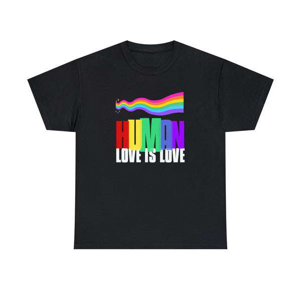 LGBTQ Human Rainbow Shirt Women Men Gay Pride Shirt Rainbow Tshirts Shirts for Women Plus Size