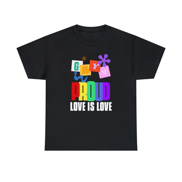 Proud LGBT Love is Love Lesbian Gay Bisexual LGBT Rainbow Tshirts Shirts for Women Plus Size