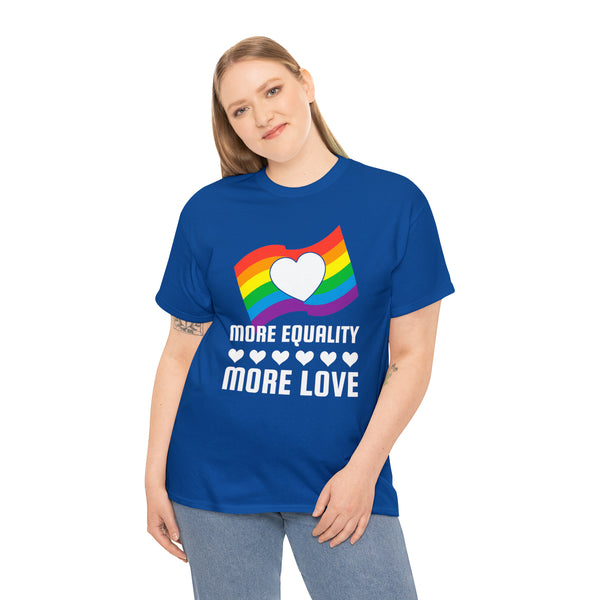 LGBT More Equality More Love LGBTQ Gay Lesbian LGBT Pride Plus Size Tops for Women